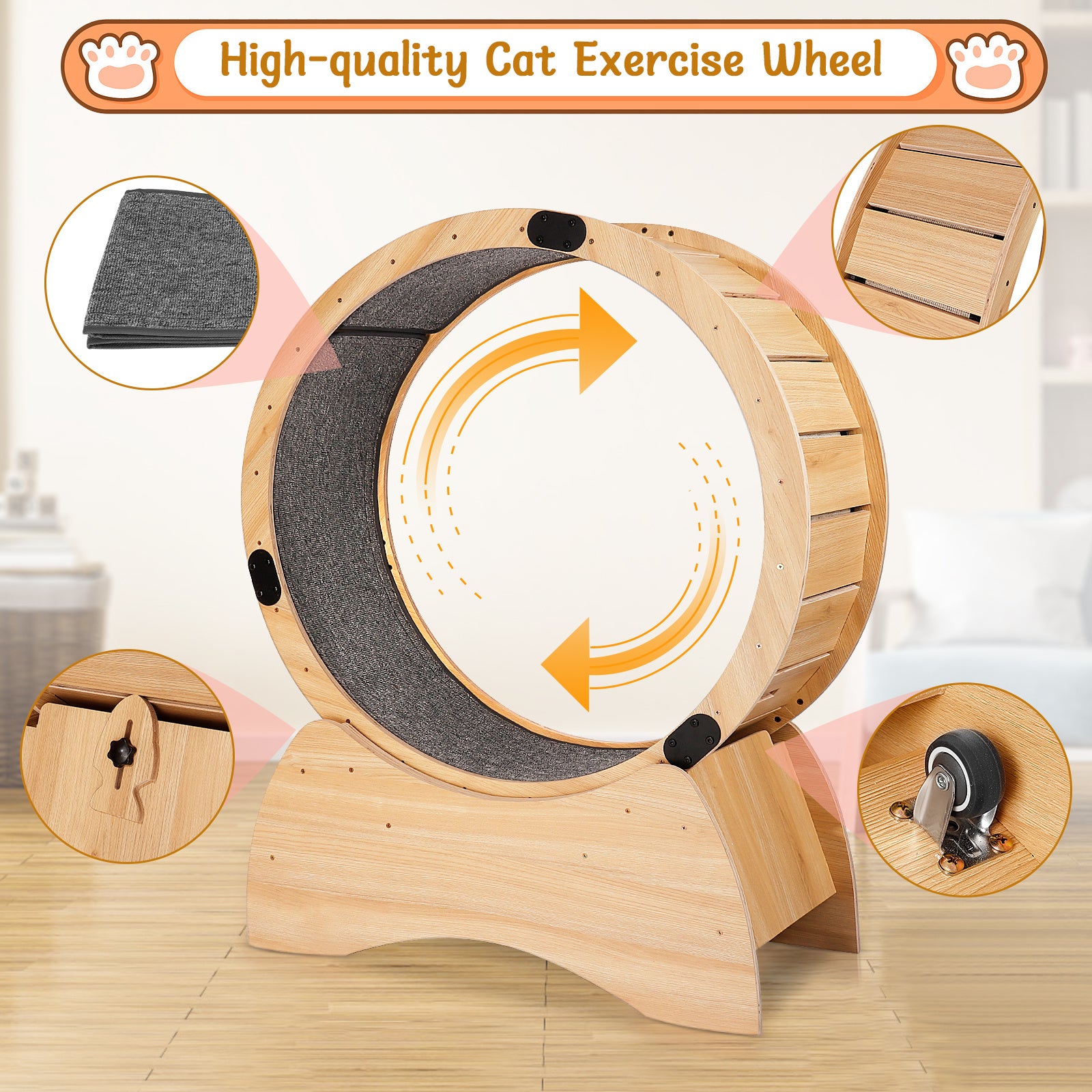 Cat Exercise Wheel -Running